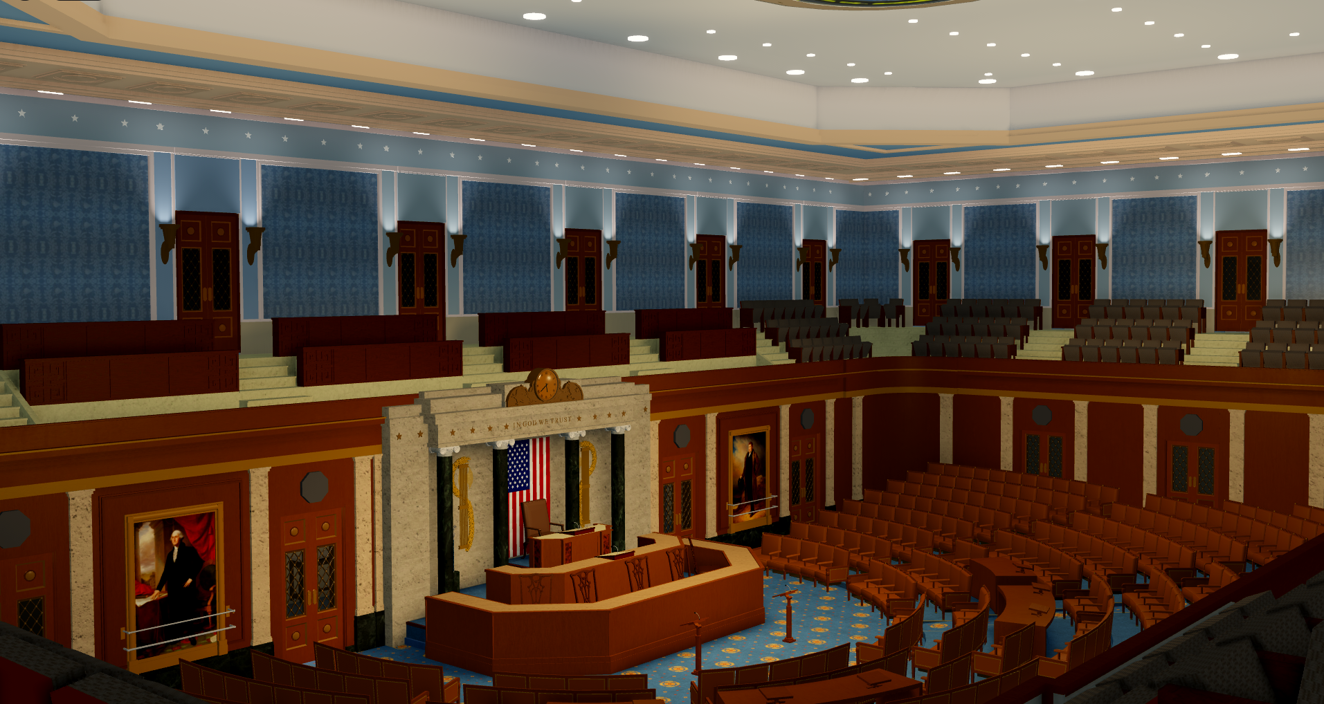 US House chamber before Taoiseach address