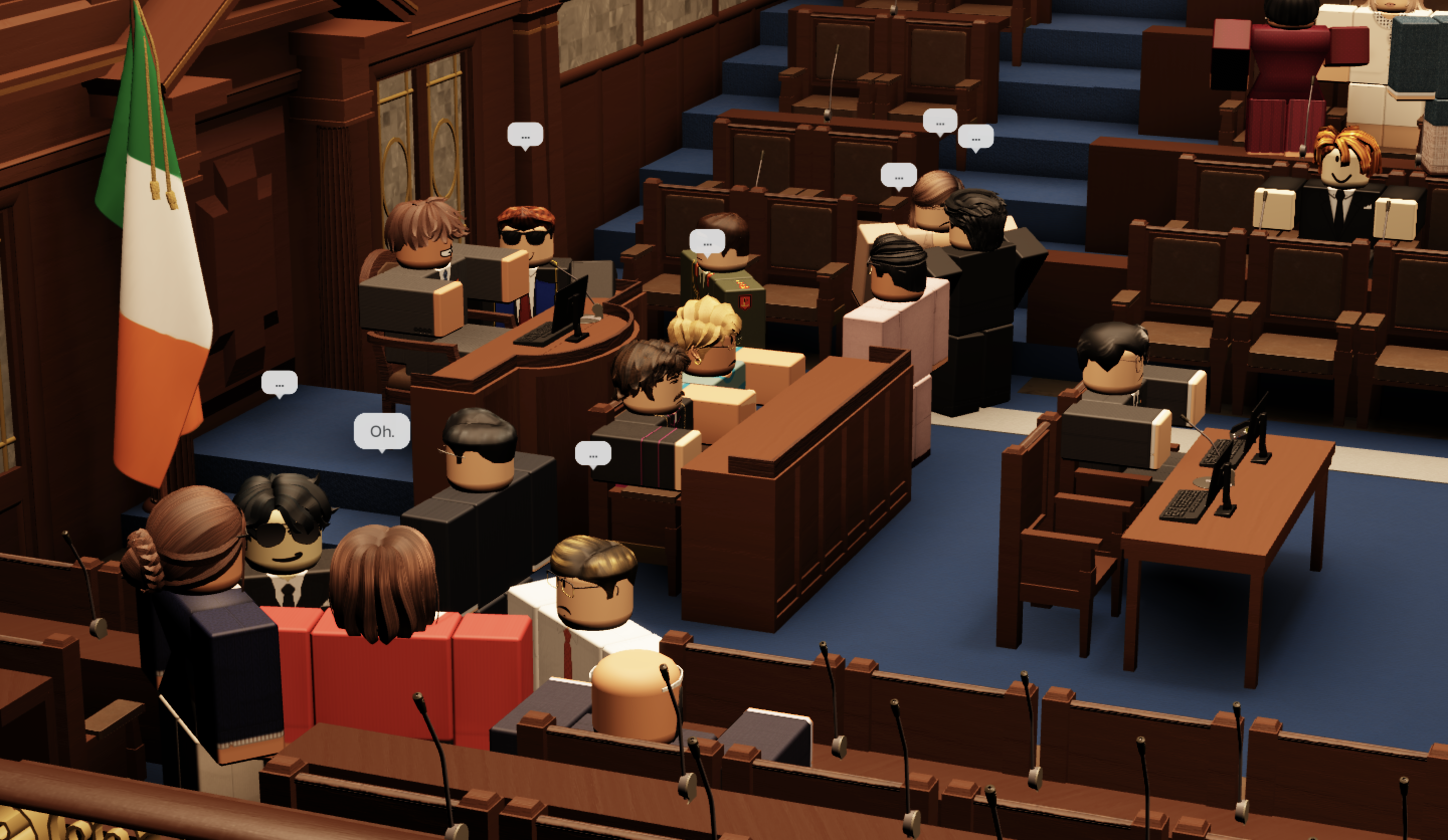 Members mingling in Dáil Éireann