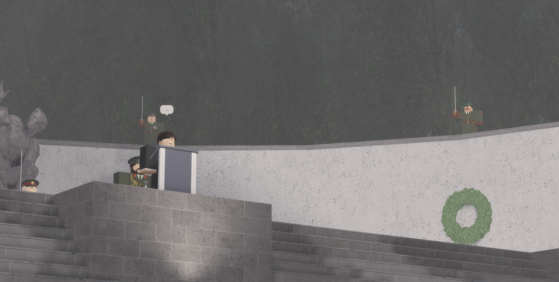 President Clarke speaking at the Christmas Rising commemoration